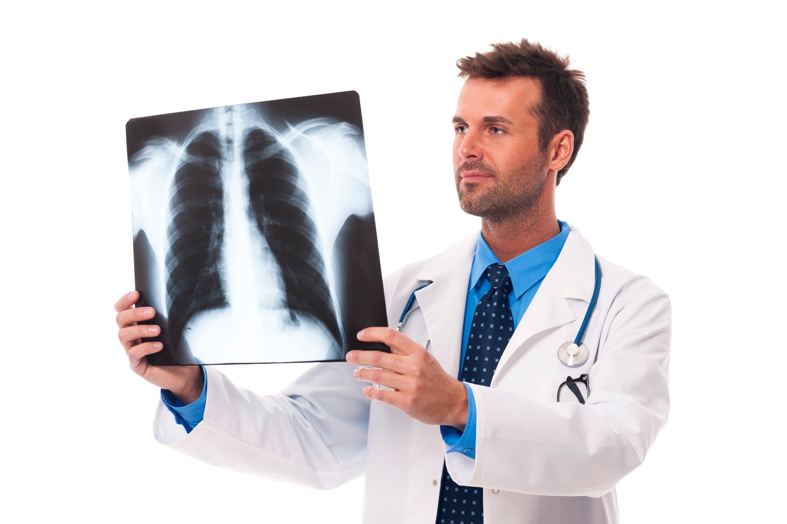 Doctor examining X-Ray